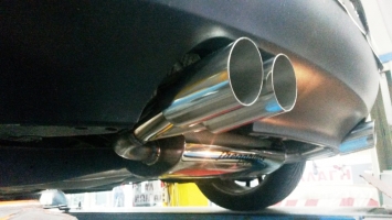 VW GOLF V GT 1.4TSI Turboback exhaust with racing catalytic converter