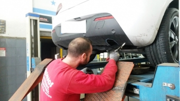 OPEL ASTRA GTC DIESEL Rear Muffler with left-right exhaust tips