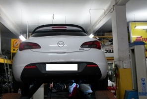 OPEL ASTRA GTC DIESEL Rear Muffler with left-right exhaust tips
