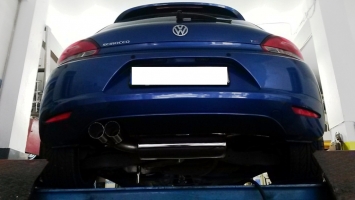 VW SCIROCCO 1.4 Tsi Turboback exhaust with race-cat TRC