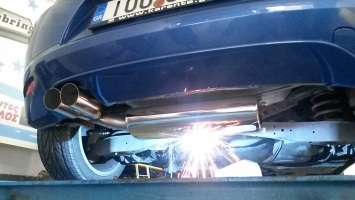 VW SCIROCCO 1.4 Tsi Turboback exhaust with race-cat TRC