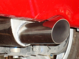 MITSUBISHI COLT CZ3 Rear muffler with cut angled exhaust tip