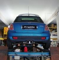 MINI COOPER S R56 Turboback exhaust with racing catalytic converter