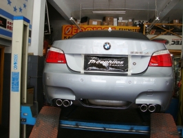 BMW 525Xi Stainless steel rear mufflers left-right