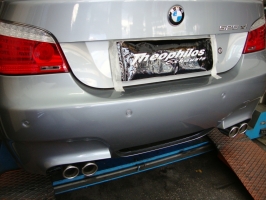 BMW 525Xi Stainless steel rear mufflers left-right