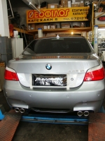 BMW 525Xi Stainless steel rear mufflers left-right