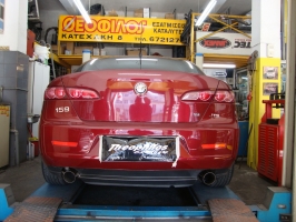 ALFA ROMEO 159 1.9 JTS Stainless Steel Rear Mufflers Left-Right