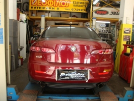 ALFA ROMEO 159 1.9 JTS Stainless Steel Rear Mufflers Left-Right