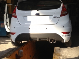 FORD FIESTA 1.6 Mk7 Rear Muffler with dual exhaust tip