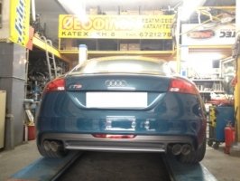 AUDI TTs Turboback exhaust with race-cat