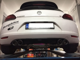 VW SCIROCCO 1.4 TSI  Ολοκληρωμένο σύστημα εξαγωγής με 4 carbon απολήξεις